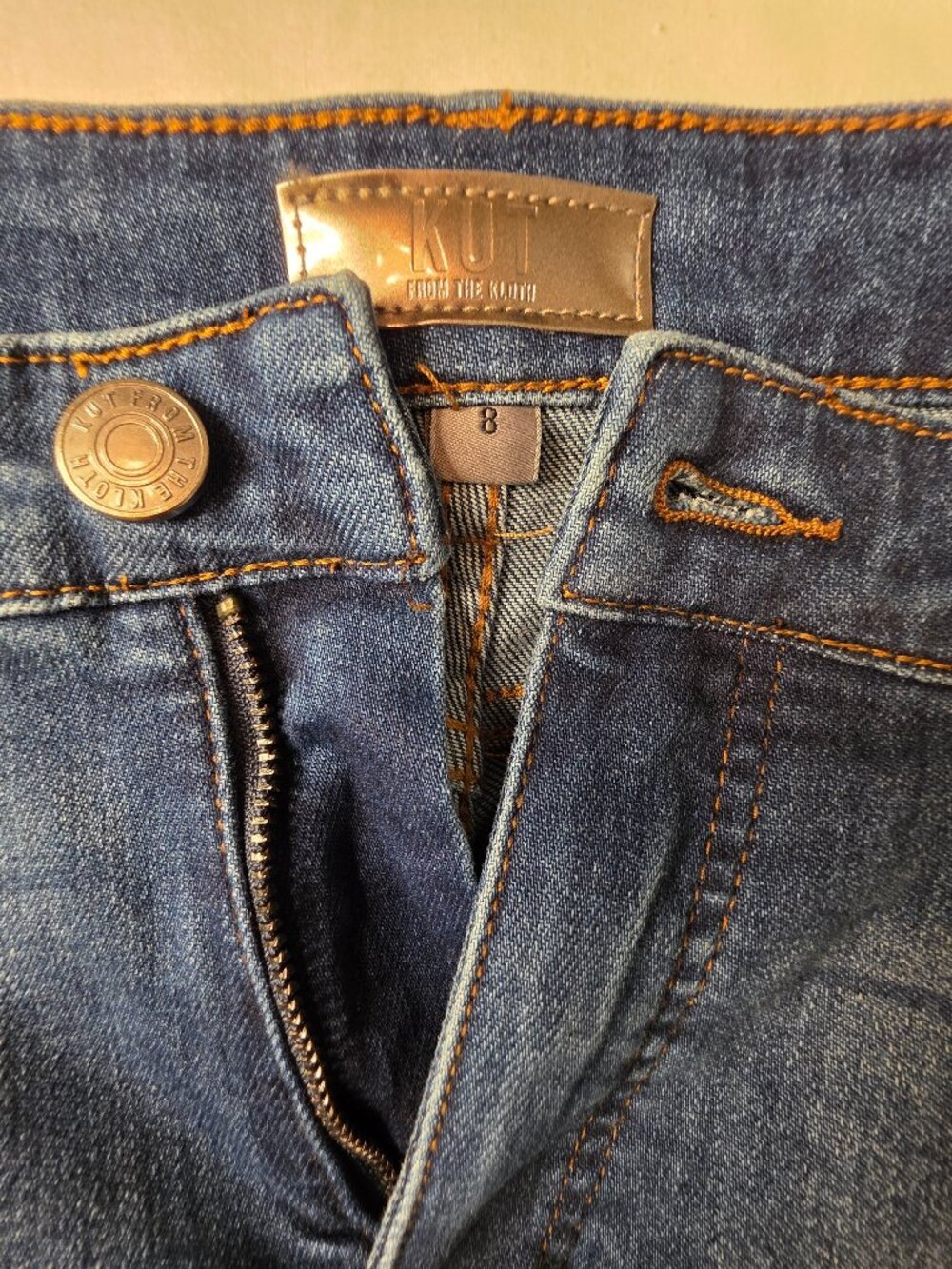 KUT From The Cloth "Kelsey" Women's High-Rise Ankle Flare Jeans, Size 8 - Picture 7 of 10